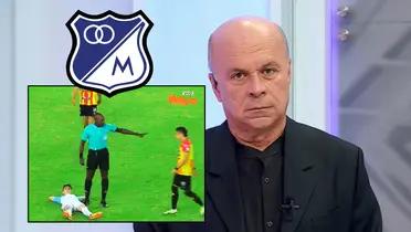 Carlos Antonio Vélez analizando a Millonarios FC