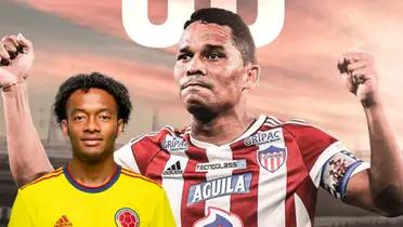 Carlos Bacca con la camiseta del Junior FC