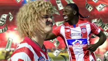 Carlos Valderrama y Yimmy Chará.