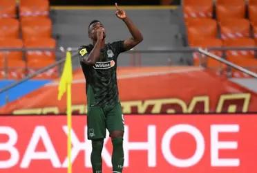 El colombiano marcó en el empate entre el Krasnodar y el Torpedo