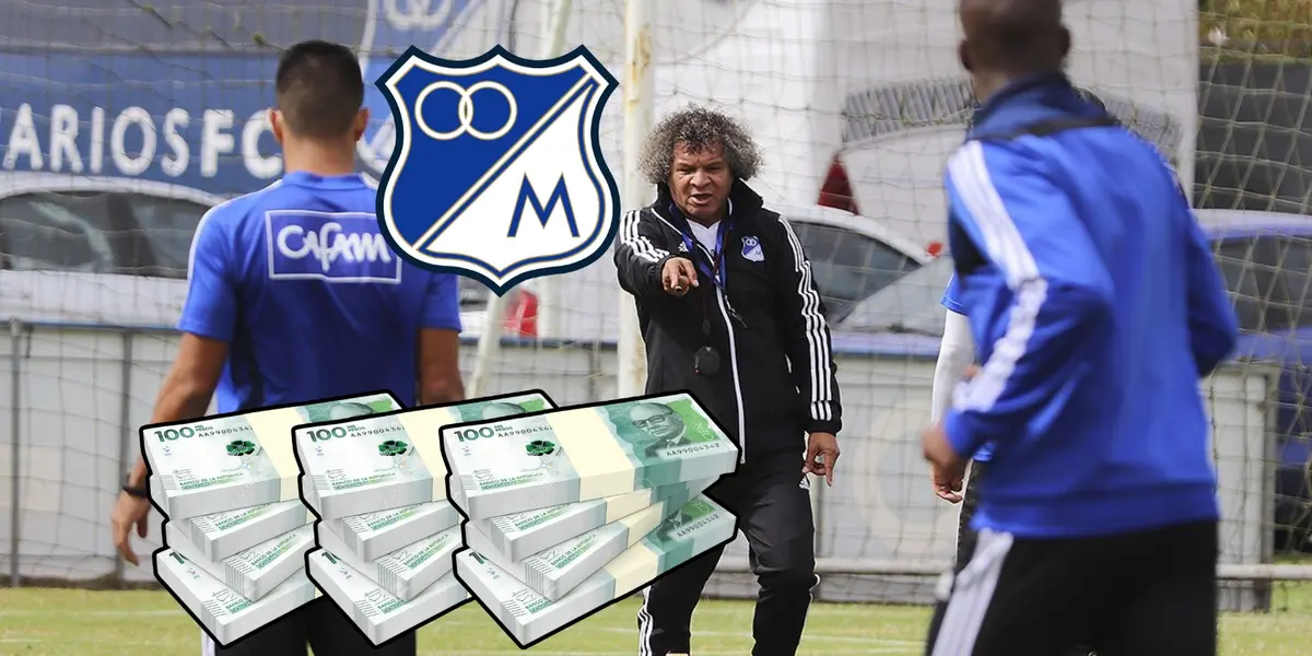 Vale $3.141 millones de pesos y sería un fichaje de oro para Gamero en Millonarios FC