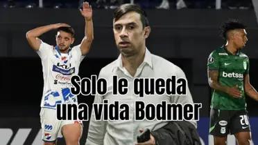 El ‘Verde’ perdió en su debut en la Libertadores. Foto de fondo tomada de RCN y de Bodmer de Caracol.