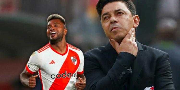 Preocupación en River Plate por Miguel Ángel Borja y el plan menos esperado por Gallardo