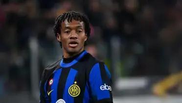 Juan Guillermo Cuadrado jugando con el Inter de Milán