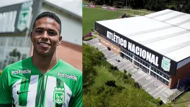 Juan Manuel Zapata con la camiseta de Atlético Nacional