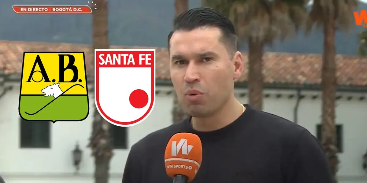Leandro Castellanos hablando de la final entre el Club Independiente Santa Fe y Atlético Bucaramanga