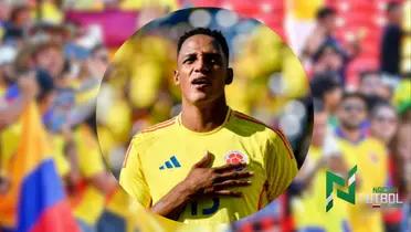 Yerry Mina. Foto: redes de Yerry Mina y Selección Colombia.