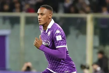 Yerry Mina ha sumado tan solo un minuto de juego con la Fiorentina.