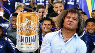 Alberto Gamero y jugadores de Millonarios.