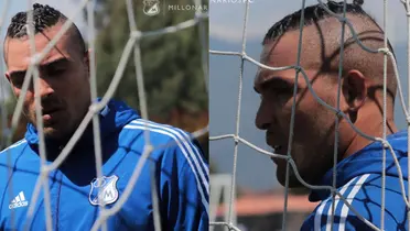 Álvaro Montero. Foto de Montero de Millonarios FC en X @MillosFCoficial