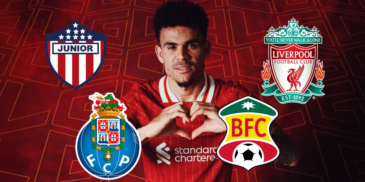 ¡Campeón y con historia! El palmarés de Luis Díaz tras la Premier. Foto: LFC y Escudoteca