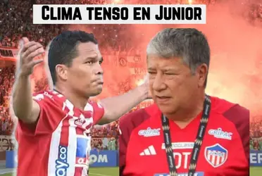 El ambiente en la plantilla de Junior empeora con el paso de los días y el delantero colombiano así lo demuestra.
