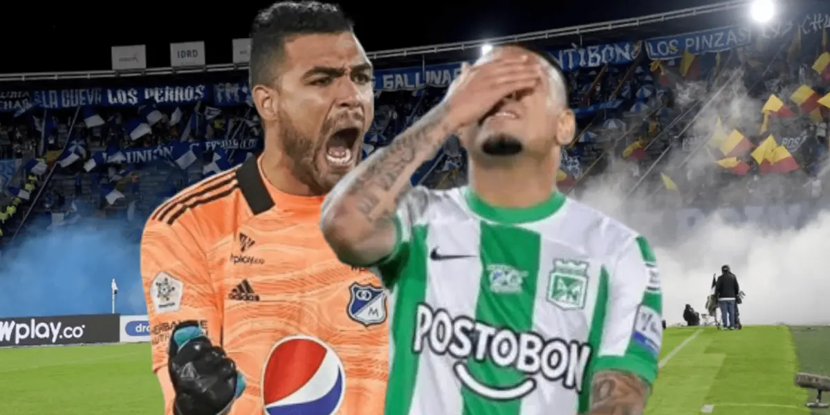 El arquero tuvo un duelo particular con el volante durante una de las finales más importantes del fútbol colombiano.