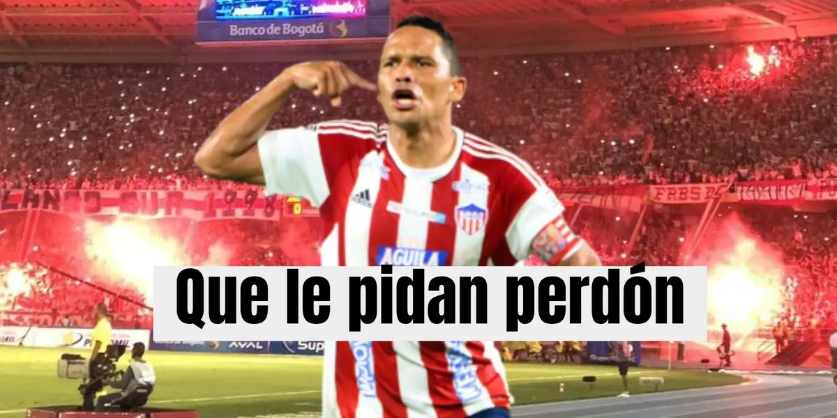 El delantero del Junior de Barranquilla fue fuertemente cuestionado hace unos meses.