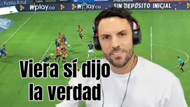 El exarquero sorprendió con su opinión. Foto de fondo tomada de Win Sports y de Viera de Nuestros Deportes.