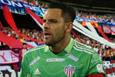 El exarquero uruguayo sorprendió a todos los hinchas de Junior en la final de ida.