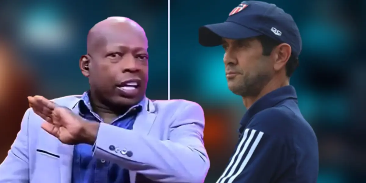 El exjugador y el técnico de Junior de Barranquilla tuvieron un fuerte cruce durante un programa.