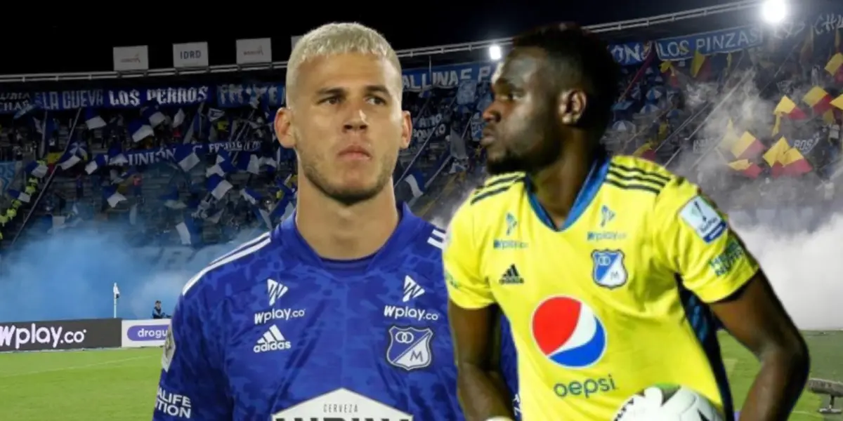 El zaguero central le llamó la atención a su arquero en una jugada peligrosa.