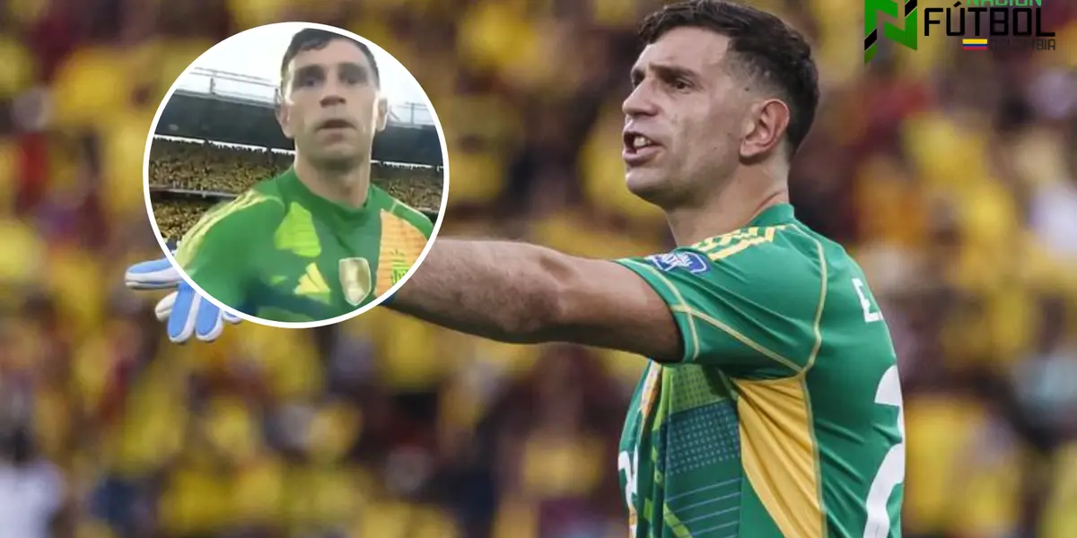 Emiliano Martínez Foto: Sporting News y Captura de TyC Sports