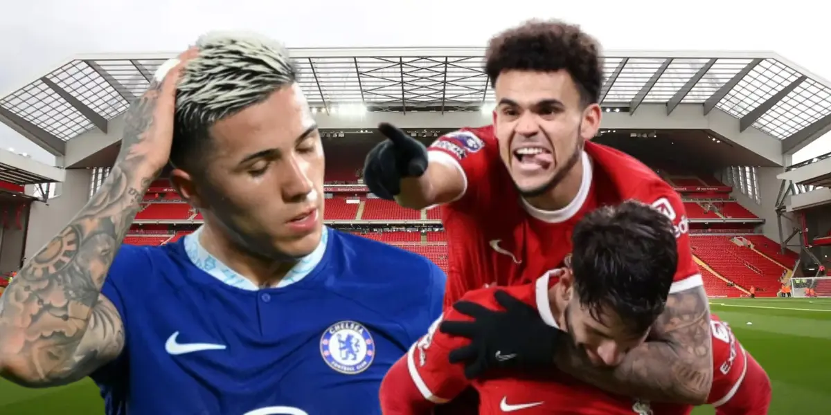 Enzo Fernández y Luis Díaz.