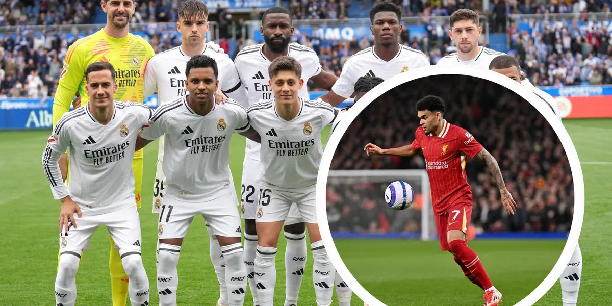 Este jugador del Real Madrid jugaría con Luis Díaz Foto: Real Madrid y Luis Díaz
