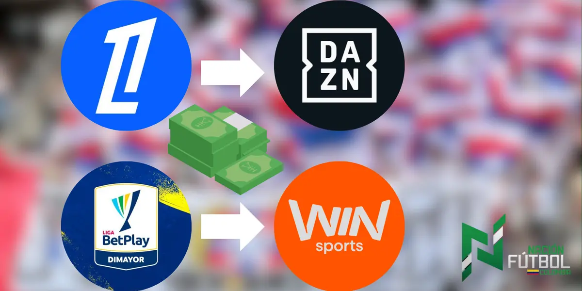 Foto: redes de Liga BetPlay, Win Sports, DZAN y Ligue 1.