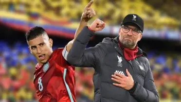 Gustavo Puerta y Jürgen Klopp.