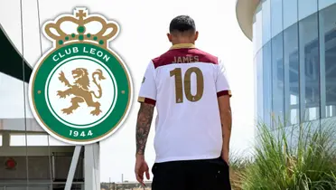James queda en el limbo: Club León será vendido y su continuidad ahora está en duda. Foto: Escudoteca y James Rodríguez