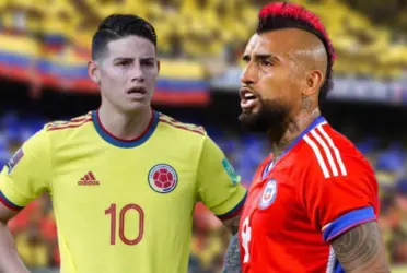James Rodríguez y Arturo Vidal.