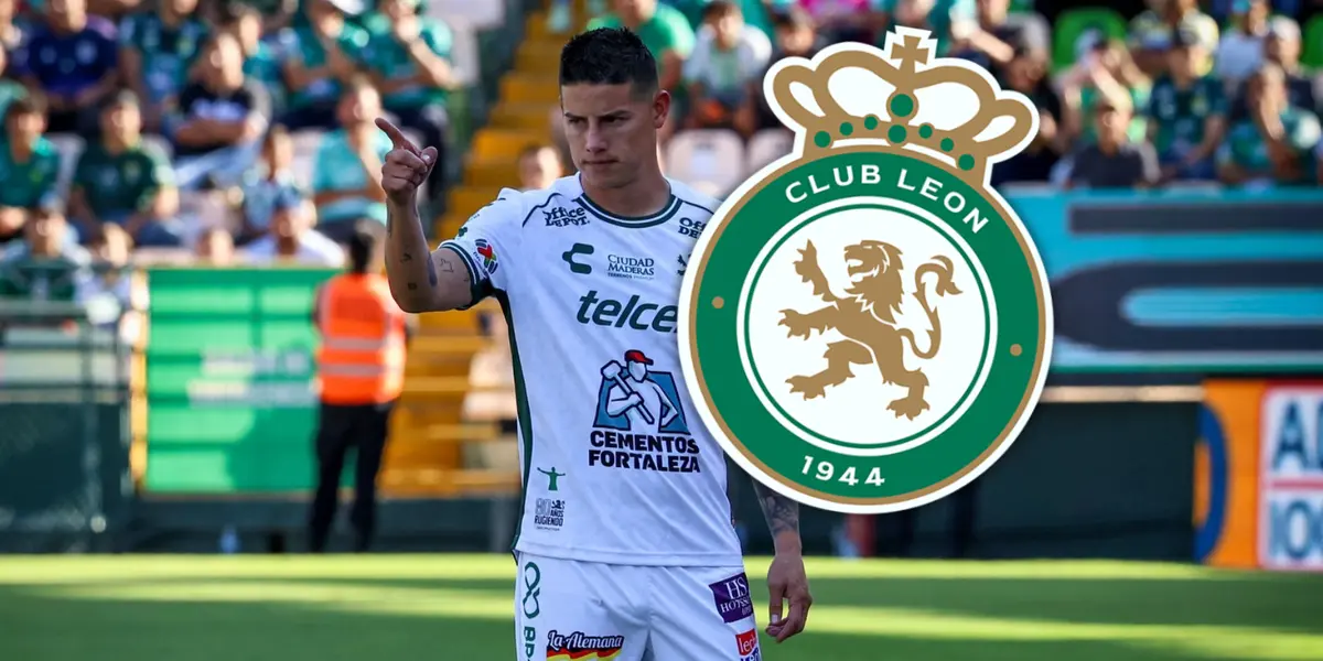 James Rodríguez y la mala noticia que recibió jugando en León Foto: Club León y Escudoteca