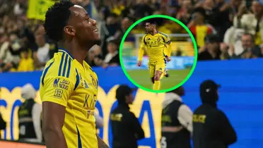 Jhon Jader Durán y Cristiano Ronaldo Foto: Al Nassr