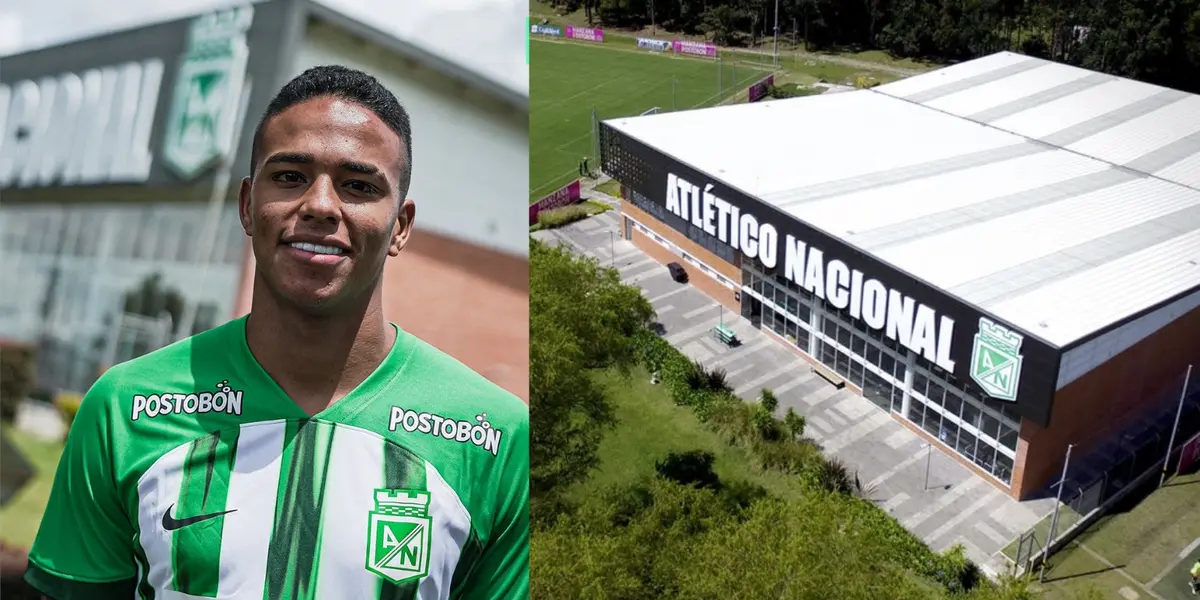 Juan Manuel Zapata con la camiseta de Atlético Nacional
