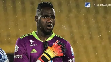 Juan Moreno. Foto de Moreno de Millonarios FC en X @MillosFCoficial