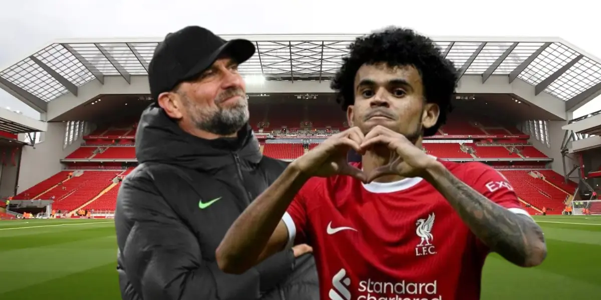 Jürgen Klopp y Luis Díaz.