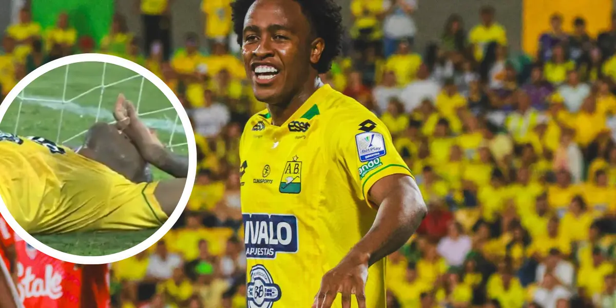 Kevin Londoño habló tras fallar la chance del triunfo y reveló cómo vivió ese duro momento. Foto: Captura de ESPN y Atlético Bucaramanga