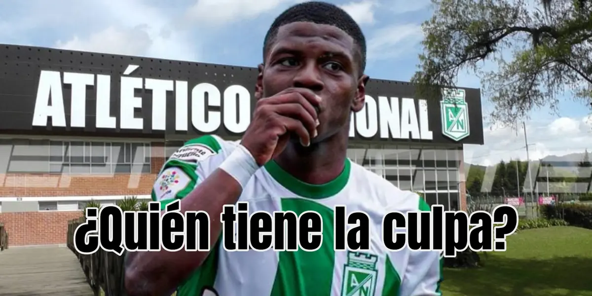 La continuidad del canterano ‘verdolaga’ estaría en duda. Foto de Perea tomada de Nacional y fondo de Publimetro