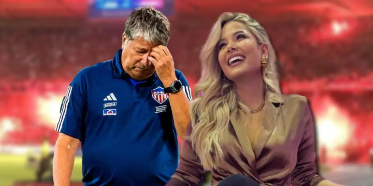 La periodista tuvo fuertes cruces de opiniones con el extécnico de Junior en el pasado.