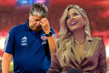 La periodista tuvo fuertes cruces de opiniones con el extécnico de Junior en el pasado.