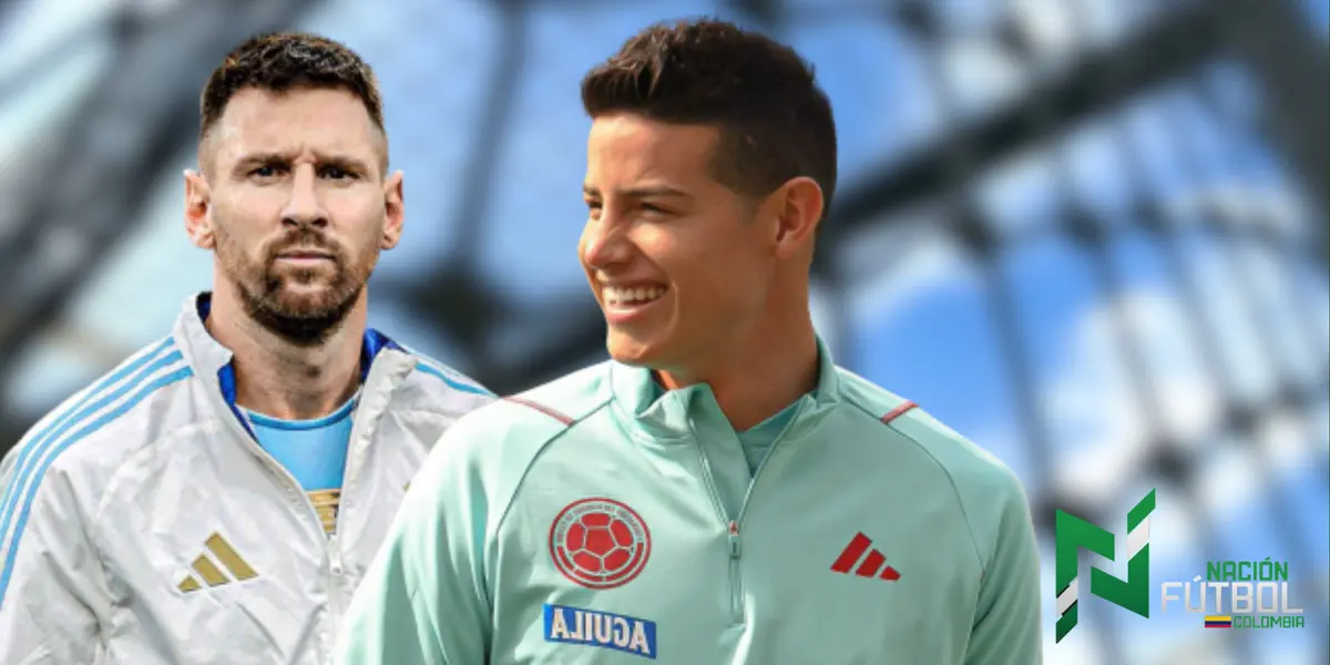 Lionel Messi y James Rodríguez. Foto: redes de Lionel Messi y James Rodríguez.
