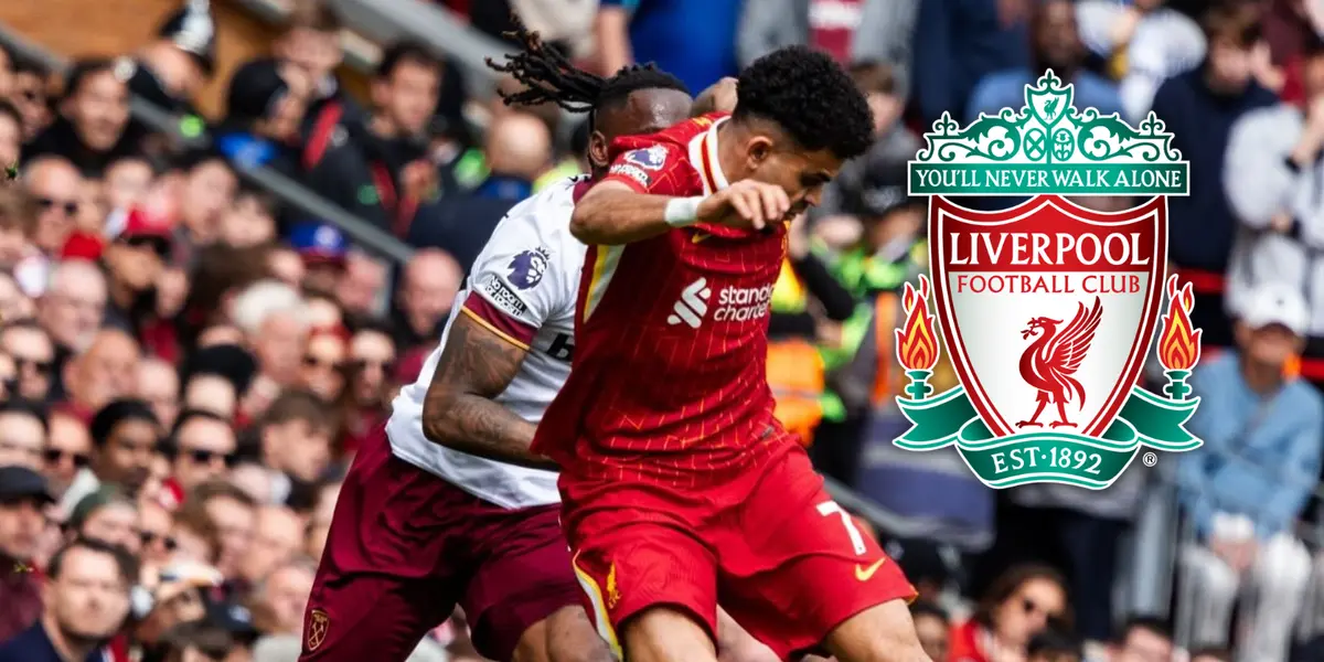 Luis Díaz dejó una pista sobre su futuro en Liverpool, y podría estar cerca de despedirse. Foto: Escudoteca y LFC