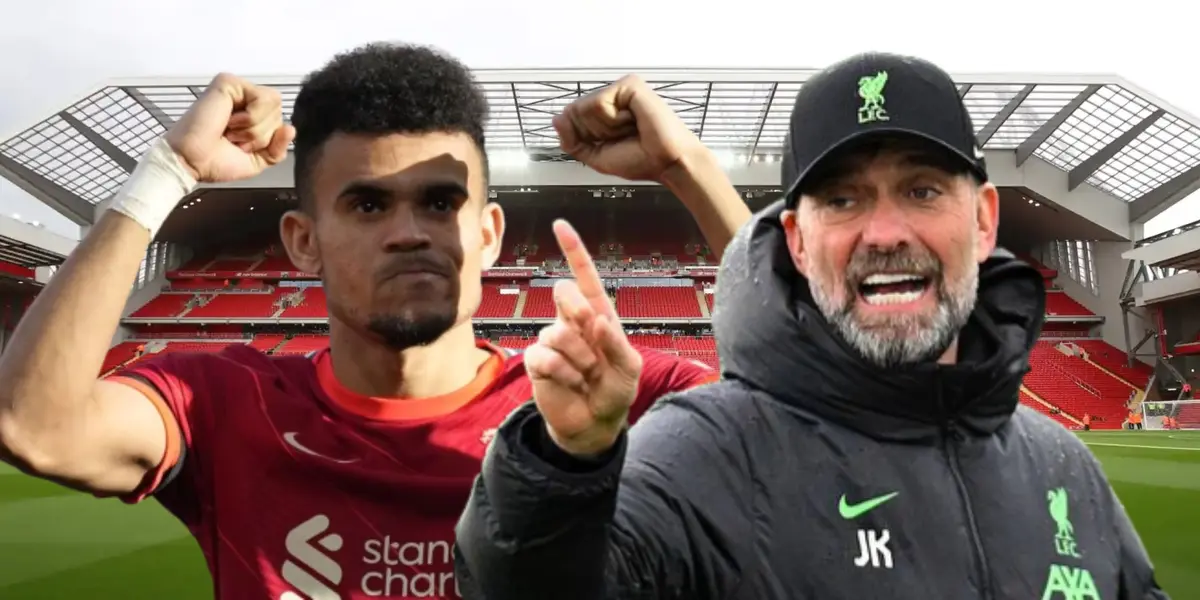 Luis Díaz y Jürgen Klopp.