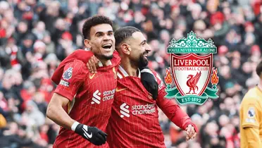 Luis Díaz y Mohamed Salah Foto: LFC y Escudoteca