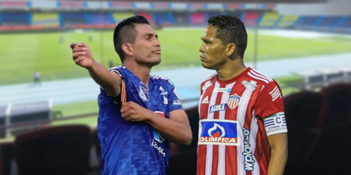 Mackalister Silva y Carlos Bacca.