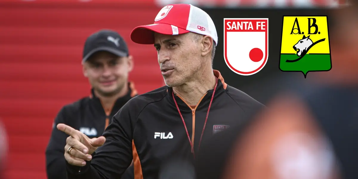 Peirano en un entrenamiento. Foto de Peirano de Santa Fe en X - @SantaFe.