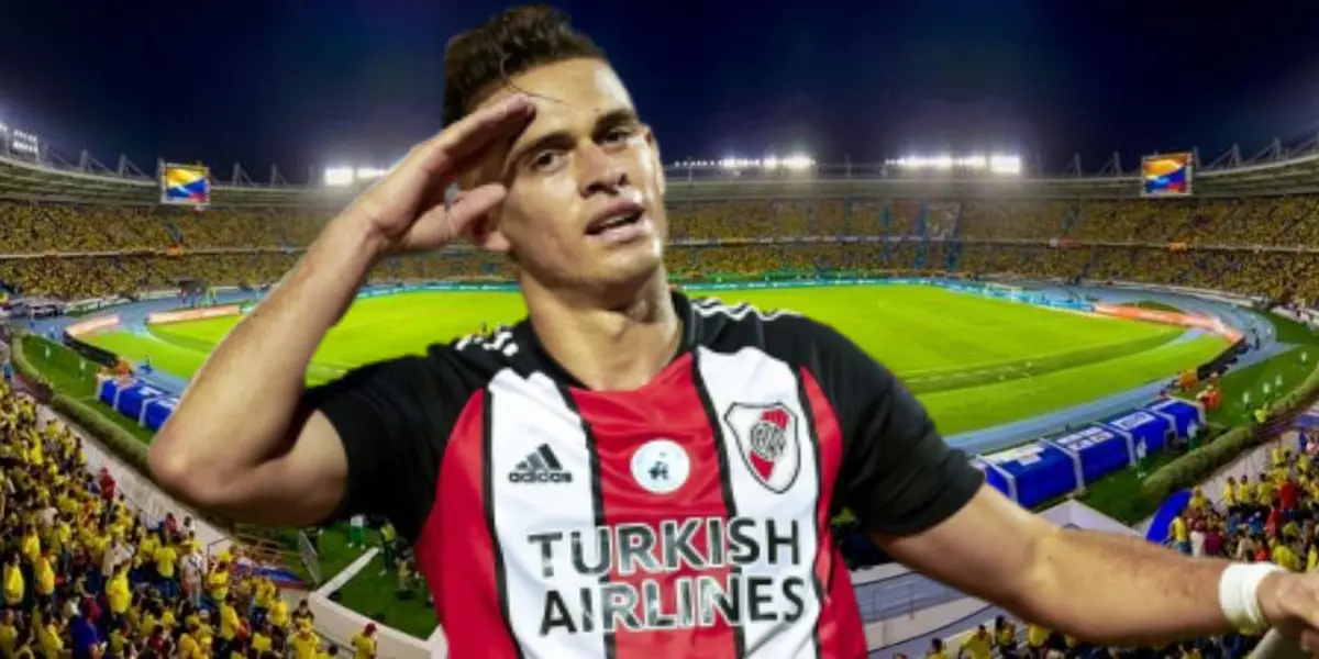 Rafael Santos Borré, delantero colombiano.