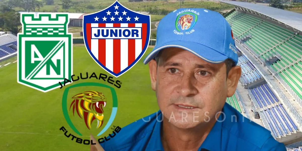 Soto dijo que la ciudad se divide en 60% y 40%. Foto de fondo tomada de w Radio, de Soto de Jaguares y escudos de Wikipedia.