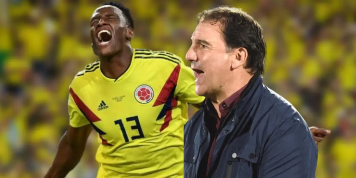 Yerry Mina y Néstor Lorenzo.