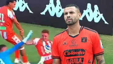 Ahora le echaron la culpa al jugador del América. Foto de fondo tomada de Win Sports y de Cardona de RCN.