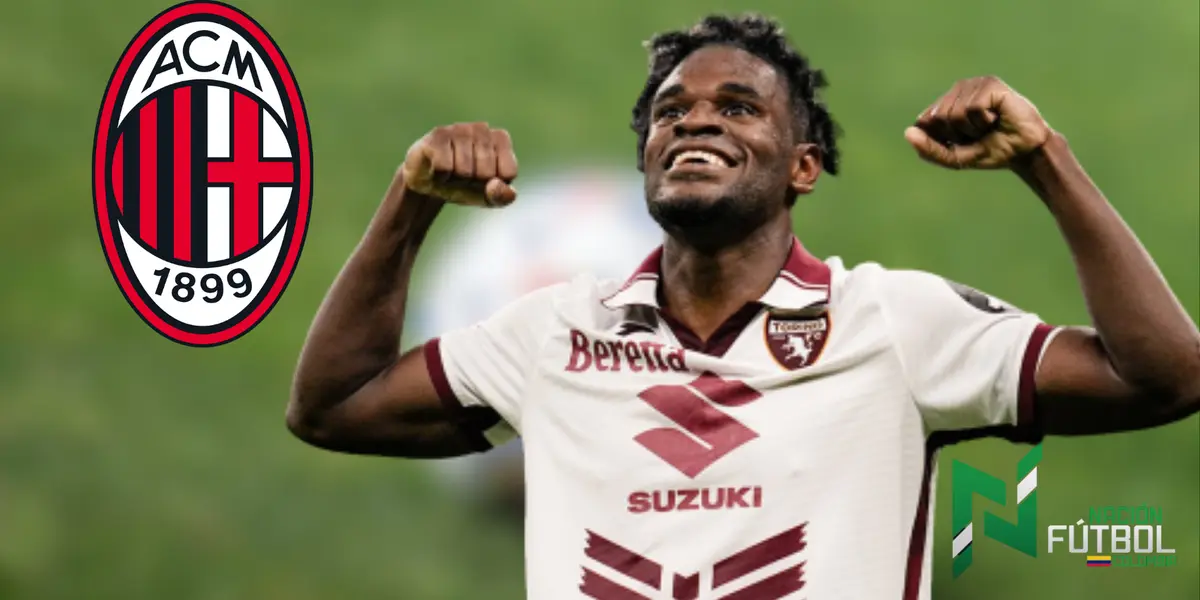 Duván Zapata. Foto: redes del Torino FC.