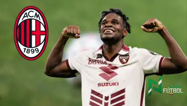 Duván Zapata. Foto: redes del Torino FC.